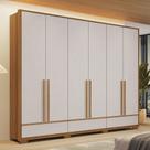 Guarda Roupa Casal com Pés 6 Portas 3 Gavetas em MDF NT 6035 Notável Móveis Guarda Roupa Casal com Pés 6 Portas 3 Gavetas em MDF NT 6035 Notável Móveis