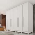 Guarda Roupa Casal com Pés 6 Portas 4 Gavetas 239cm Veneza Guarda Roupa Casal com Pés 6 Portas 4 Gavetas 239cm Veneza