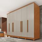 Guarda Roupa Casal com Pés 6 Portas 4 Gavetas 239cm Veneza Guarda Roupa Casal com Pés 6 Portas 4 Gavetas 239cm Veneza