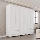 Guarda-roupa Casal com Pés 6 Portas 4 Gavetas Texas Premium