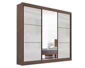 Guarda Roupa Casal Cristal Mdf Ddoro IPE COM OFF LISO