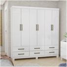 Guarda Roupa Casal D22 6 Portas 6 Gavetas Branco