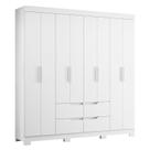 Guarda Roupa Casal Doble 08 Portas Branco -Móveis Albatroz Guarda Roupa Casal Doble 08 Portas Branco -Móveis Albatroz
