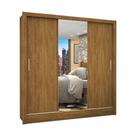 Guarda Roupa Casal Dubai com Espelho e 3 Portas de Correr Guarda Roupa Casal Dubai com Espelho e 3 Portas de Correr