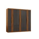 Guarda Roupa Casal Dunas Mdf 6 Portas E 2 Gavetas Moderna Naturalle Grafite Guarda Roupa Casal Dunas Mdf 6 Portas E 2 Gavetas Moderna Naturalle Grafite
