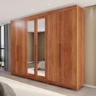 Guarda-Roupa Casal Eldorado Premium 6 Portas 6 Gavetas com Espelho com Pés 100% Mdf Cinamomo - Pnr Móveis Guarda-Roupa Casal Eldorado Premium 6 Portas 6 Gavetas com Espelho com Pés 100% Mdf Cinamomo - Pnr Móveis