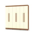 Guarda Roupa Casal Elegance 6 Portas Com 8 Pes Vila Rica