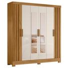 Guarda Roupa Casal Espelho 6 Portas 195 Cm Valenca Freijo Off White Moval Guarda Roupa Casal Espelho 6 Portas 195 Cm Valenca Freijo Off White Moval