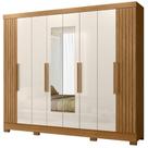 Guarda Roupa Casal Espelho 6P 236 cm Diplomata Moval