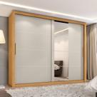 Guarda Roupa Casal Essencial 2 Portas de Correr 6 Gavetas com 4 espelhos Guarda Roupa Casal Essencial 2 Portas de Correr 6 Gavetas com 4 espelhos