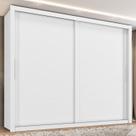 Guarda Roupa Casal Essencial 2 Portas de Correr 6 Gavetas