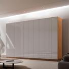 Guarda Roupa Casal Everest Mdf 10 Pts 12 Gav 5 Prateleiras Naturalle/off White