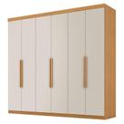 Guarda Roupa Casal Evidence Plus 6 Portas 4 Gavetas Cinamomo Areia Fosco - Zanzini