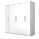 Guarda Roupa Casal Evidence Plus Branco 6 Portas 4 Gavetas