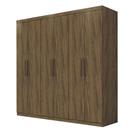 Guarda-Roupa Casal Evidence Plus Nogal Zanzini 6 Portas 4 Gavetas