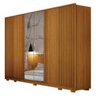 Guarda Roupa Casal Evo 6 Portas com Espelho Cinamomo - Leifer