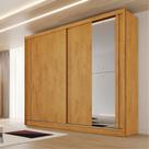 Guarda Roupa Casal Flex com 1 Espelho 2 Portas de Correr Em MDF Monterey Made Marcs Guarda Roupa Casal Flex com 1 Espelho 2 Portas de Correr Em MDF Monterey Made Marcs