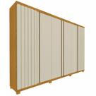 Guarda Roupa Casal Gelius Absolut 6 portas 4 gavetas com pé Naturale Off White