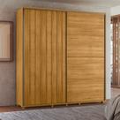 Guarda Roupa Casal Grande 2 Portas de Correr 100% MDF Monet 230cm Madetec Cor:Cumaru