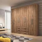 Guarda roupa casal havana master 8p 6g jatoba