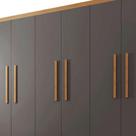 Guarda Roupa Casal Hera 6 Portas Rufato Imbuia Com Grafite Guarda Roupa Casal Hera 6 Portas Rufato Imbuia Com Grafite