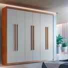 Guarda Roupa Casal Heros 6 Portas e 2 Gavetas MDF Moderna Guarda Roupa Casal Heros 6 Portas e 2 Gavetas MDF Moderna