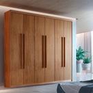 Guarda Roupa Casal Heros 6 Portas E 2 Gavetas Moderna Imbuia