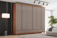 Guarda-Roupa Casal Imperial 6 Portas 9 Gavetas 100% Mdf Cinamomo/Avelã Henn
