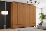 Guarda-Roupa Casal Imperial 6 Portas 9 Gavetas 100% Mdf Cinamomo Henn