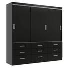 Guarda Roupa Casal Isabela 03 Portas 09 Gavetas - Evidencia Moveis