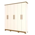 Guarda Roupa Casal Lima Off White Nature - Henn Guarda Roupa Casal Lima Off White Nature - Henn