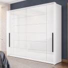 Guarda-Roupa Casal Lisboa 2 Portas 2 Gavetas Branco - Politorno