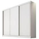Guarda Roupa Casal Logan 3 Portas 4 Gavetas Neve Novo Horizonte