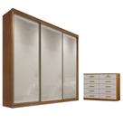 Guarda Roupa Casal Logan E Gaveteiro Milão Com Chave Cumaru 25 Fendi - Novo Horizonte Guarda Roupa Casal Logan E Gaveteiro Milão Com Chave Cumaru 25 Fendi - Novo Horizonte