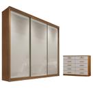 Guarda Roupa Casal Logan e Gaveteiro Milão com Chave Cumaru 25 Fendi - Novo Horizonte Guarda Roupa Casal Logan e Gaveteiro Milão com Chave Cumaru 25 Fendi - Novo Horizonte