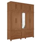 Guarda Roupa Casal Londres Triplex 11 Portas 6 Gavetas com Espelho - Santos Andirá Guarda Roupa Casal Londres Triplex 11 Portas 6 Gavetas com Espelho - Santos Andirá