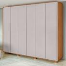 Guarda-roupa Casal Loop 6 Portas com Pés 100% MDF Guarda-roupa Casal Loop 6 Portas com Pés 100% MDF
