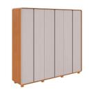 Guarda-Roupa Casal Loop com Pés 6 PT 6 GV Amêndoa e Off White Guarda-Roupa Casal Loop com Pés 6 PT 6 GV Amêndoa e Off White