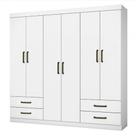 Guarda Roupa Casal Lu 6 Portas 4 Gavetas Carioca Móveis Guarda Roupa Casal Lu 6 Portas 4 Gavetas Carioca Móveis