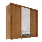 Guarda-Roupa Casal Luna 3 Portas de Correr 4 Gav c/ Espelho Guarda-Roupa Casal Luna 3 Portas de Correr 4 Gav c/ Espelho