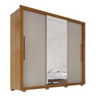 Guarda-Roupa Casal Luna 3 Portas de Correr 4 Gav c/ Espelho Guarda-Roupa Casal Luna 3 Portas de Correr 4 Gav c/ Espelho