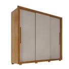 Guarda-Roupa Casal Luna 3 Portas de Correr 4 Gavetas Guarda-Roupa Casal Luna 3 Portas de Correr 4 Gavetas