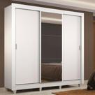 Guarda Roupa Casal Lyon 3 Portas com Espelho 2Gavetas Madesa