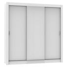Guarda Roupa Casal Lyon 3 Portas de Correr Branco Madesa
