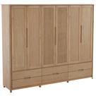 Guarda Roupa Casal Madeira Macica Taeda 6 Portas 262 cm 3307U Festra