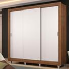 Guarda Roupa Casal Madesa Lyon Plus 3 Portas de Correr 4 Gavetas com Pés