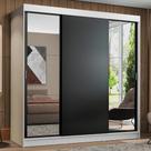 Guarda-Roupa Casal Madesa Reno 3 Portas de Correr com Espelhos Guarda-Roupa Casal Madesa Reno 3 Portas de Correr com Espelhos
