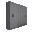 Guarda-Roupa Casal Maxel Paris 8 Portas MDP Ônix Fosco