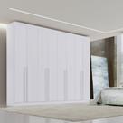 Guarda-Roupa Casal MDF 08 Portas Império Branco