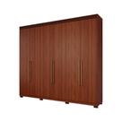 Guarda-Roupa Casal MDF 6 Portas Bater 5 Gavetas Aurora Panan